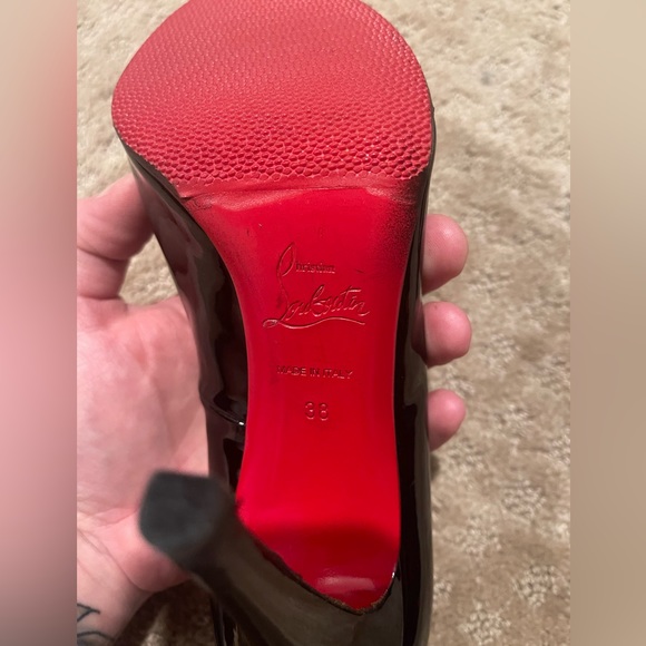 Christian Louboutin Black Heels size 38 / 8 - Picture 7 of 11